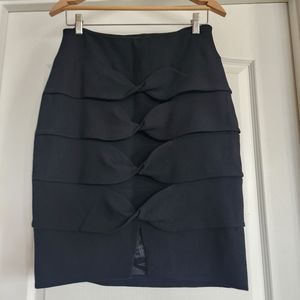💯Authentic Escada Bow Tiered Wool Dressy Skirt